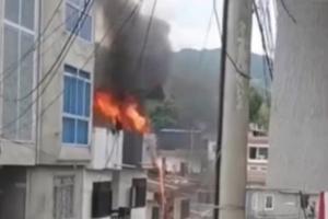 Incendio en el barrio La Esmeralda de Ocaña