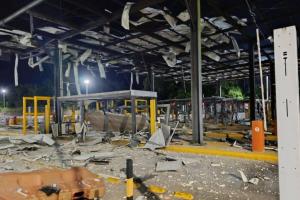 Explosión en el peaje La Lizama