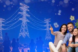 Show de drones de la Electrificadora de Santander