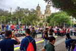 Protesta en el parque Santander de la ciudad de Cúcuta 