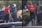 Conductores se agarran en plena calle