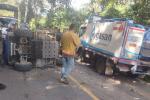 Accidente de tránsito en cercanías del peaje de La Mesa de Los Santos
