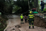 El sector de Acapulco, en Girón, fue una de las zonas más afectadas por las inundaciones causadas por la creciente de afluentes.