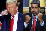 Combo de imágenes de AFP del presidente de Estados Unidos, Donald Trump, y el de Venezuela, Nicolás Maduro, ambos en posturas desafiantes.