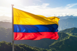 Bandera de Colombia durante los actos conmemorativos del 7 de agosto.