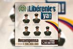 Cartel de liberación de policías secuestrados en Tibú