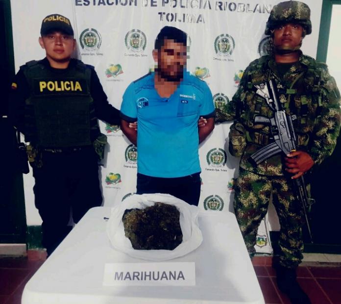 Sujeto cayó con dos mil dosis de marihuana | Alerta Tolima