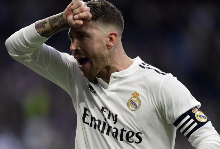 Sergio Ramos, central español del Real Madrid