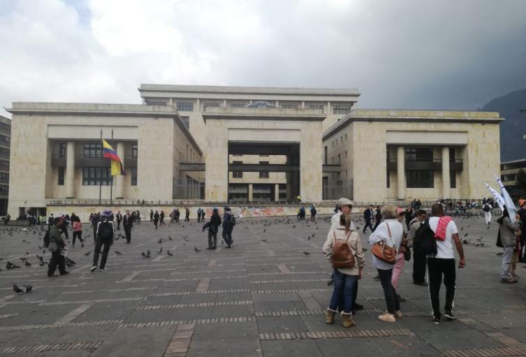 Palacio de Justicia, plaza de Bolívar, en Bogotá