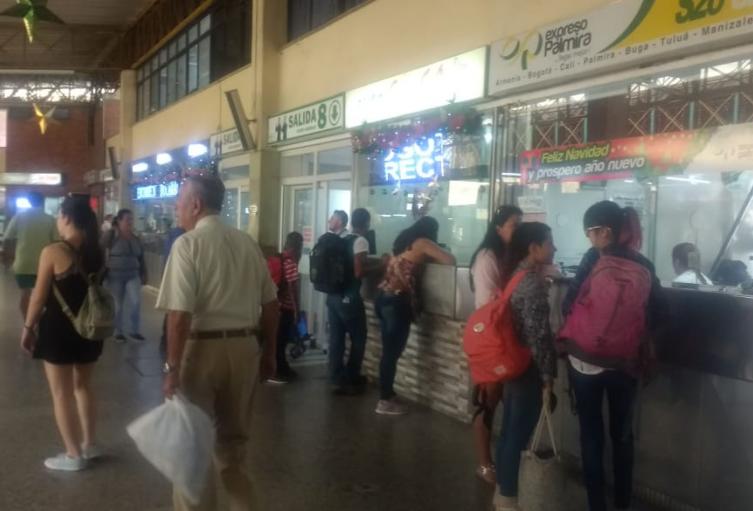 Terminal de transportes de Ibagué.