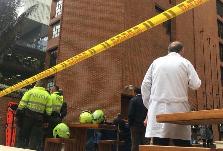 Lugar de la Universidad Javeriana donde se registró el incidente con un estudiante.