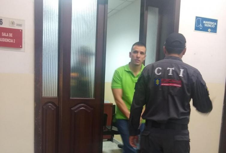 Félix García Chabur en Palacio de Justicia de Ibagué.