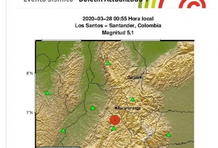 Sismo en Colombia Sismo en Colombia
