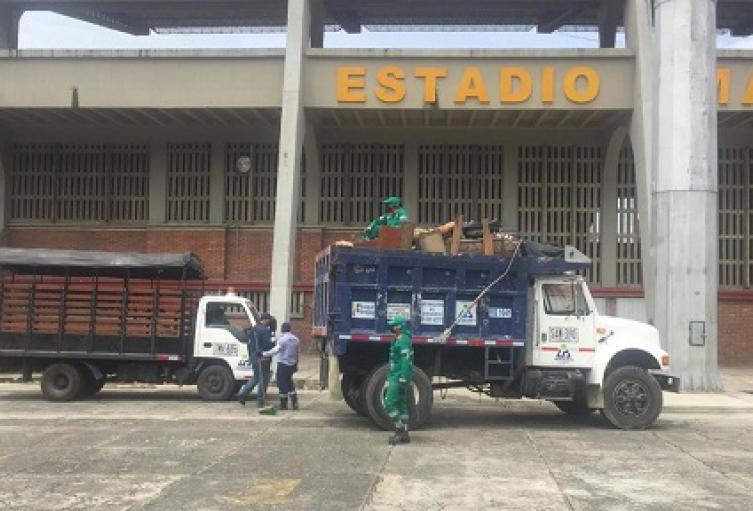 Estadio de Ibagué en limpieza