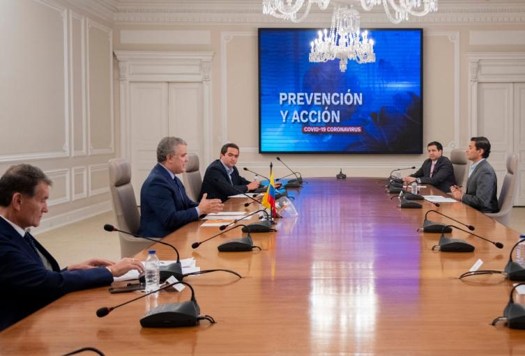 Programa de seguimiento del coronavirus del presidente Duque