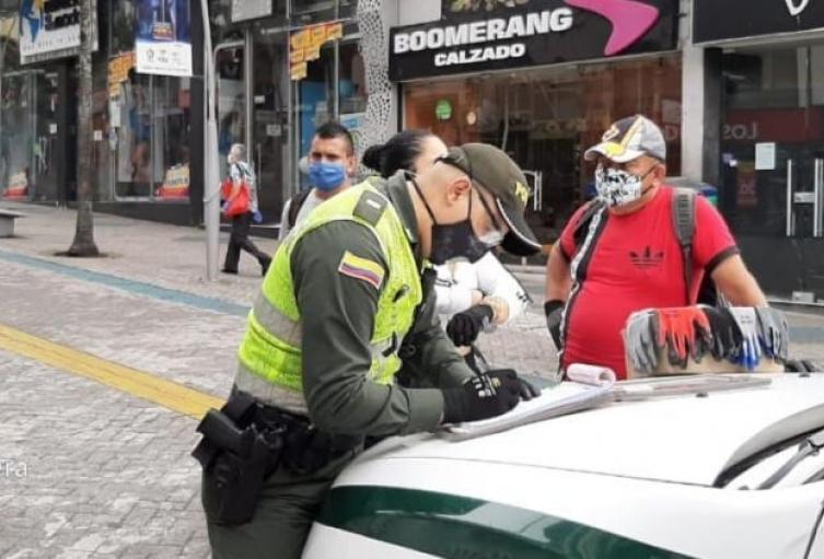 Los ciudadanos fueron sorprendidos incumpliendo las medidas de bioseguridad