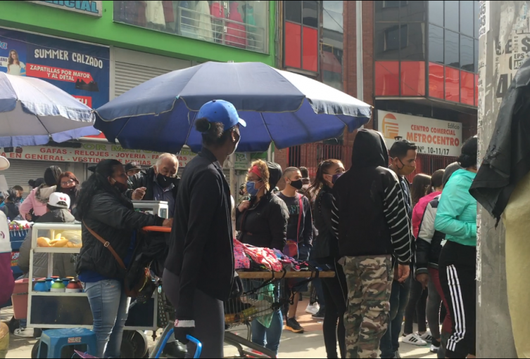 San Victorino, centro de Bogotá en pandemia.