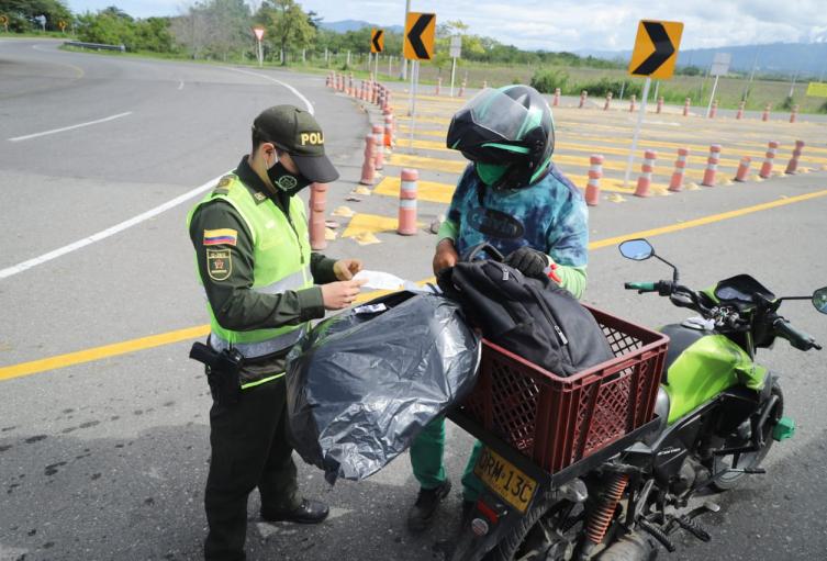 Puntos de control en Ibagué