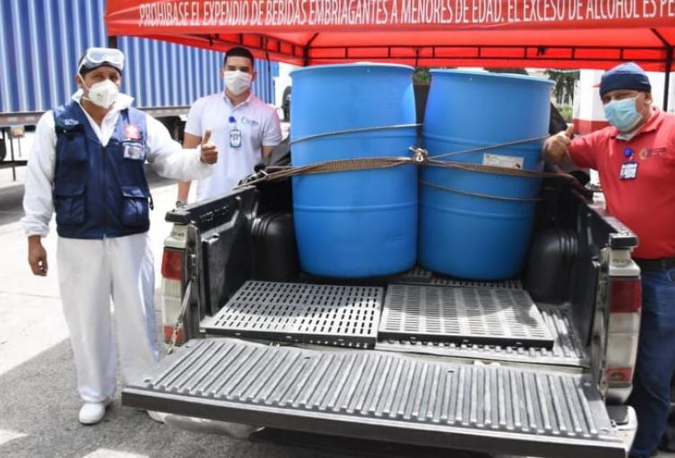 El alcohol carburante también se entregara a centros penitenciarios y conglomerados donde hoy se presentan casos positivos de Covid-19