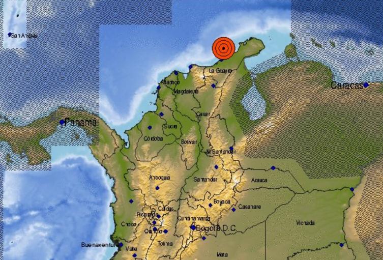 Sismo en La Guajira