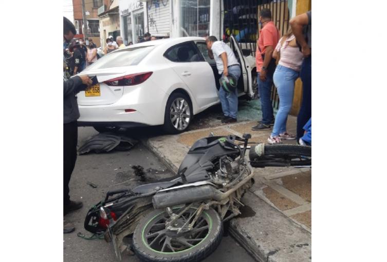 Accidente en el centro de Ibagué