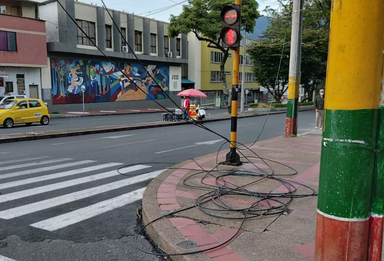 Cables caídos en Ibagué