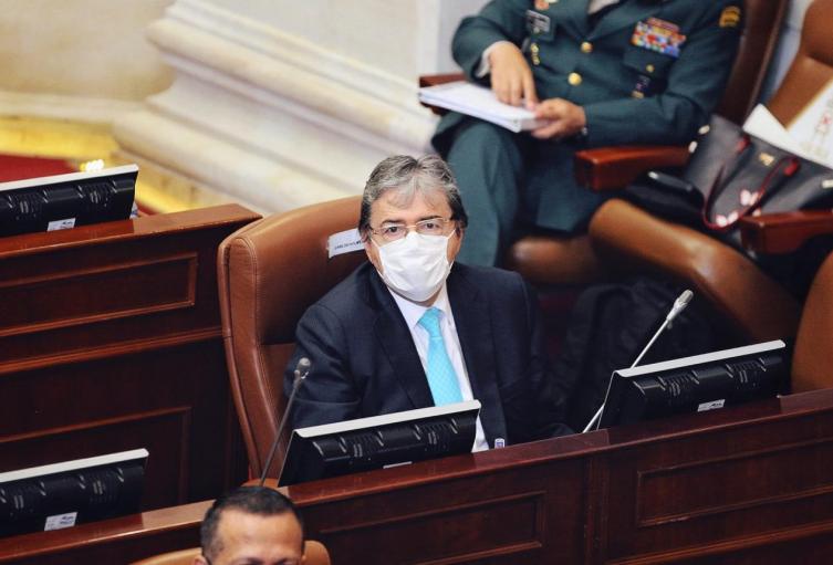 Ministro de Defensa, Carlos Holmes Trujillo en debate de control político en Cámara