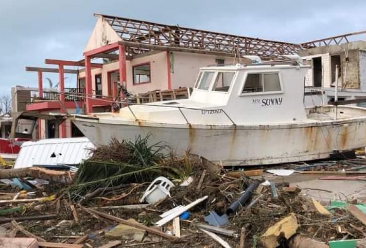 Destrucción Fiscalías San Andrés  Huracán