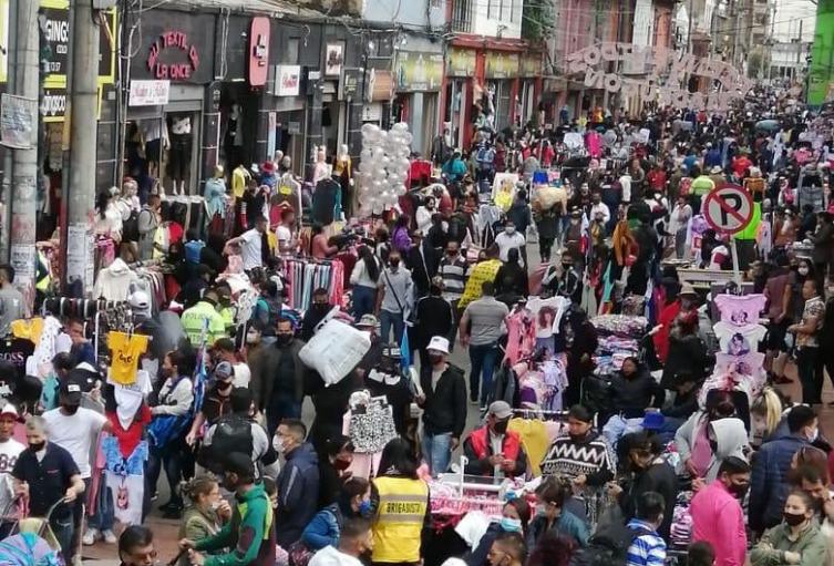 Aglomeraciones en San Victorino