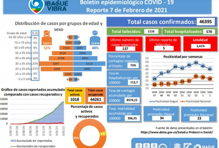 Casos Covid-19 del 7 de febrero