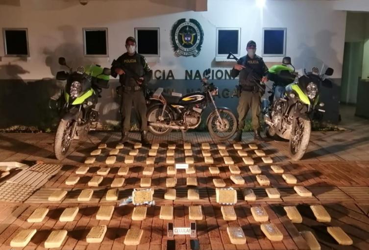 Cayó nuevo cargamento con 42 kilogramos de marihuana tipo creepy en Natagaima