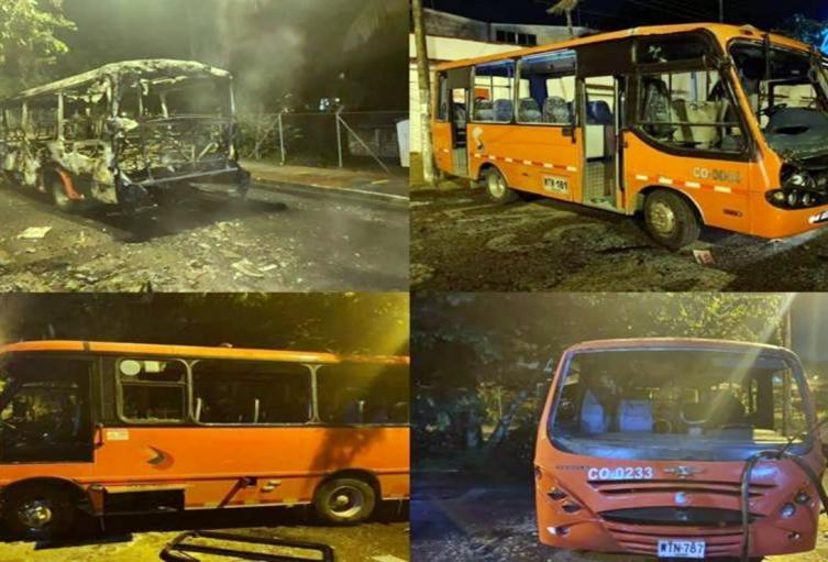 Capturaron 4 jóvenes involucrados en la quema de buseta en inmediaciones de la UT