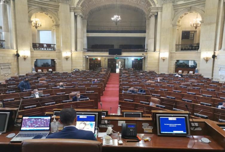 Plenaria de la Cámara de Representantes en sesión semivirtual Plenaria de la Cámara de Representantes en sesión semivirtual