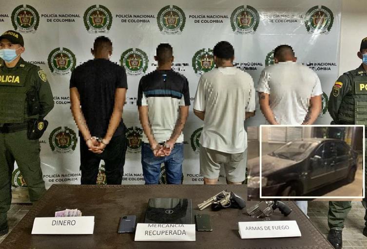 ¡De película! Cuatro sujetos armados atracaron un establecimiento en Melgar
