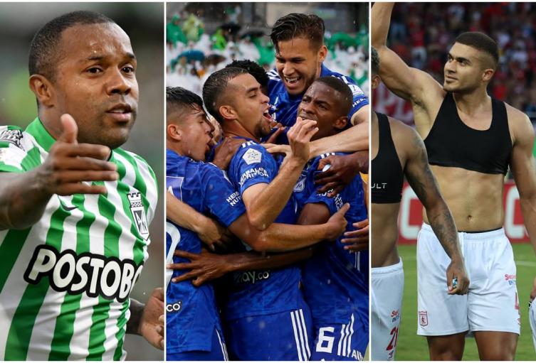 Atlético Nacional, Millonarios y América de Cali
