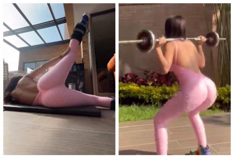 Luisa Fernanda W haciendo ejercicio