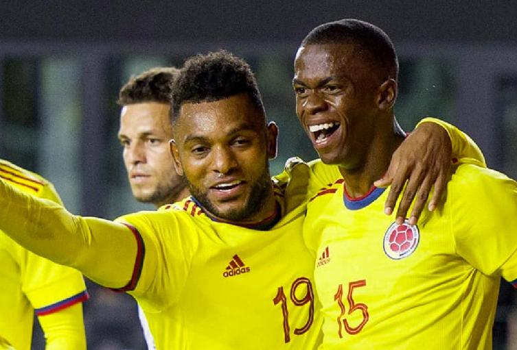 Selección Colombia; Miguel Borja y Andrés Colorado