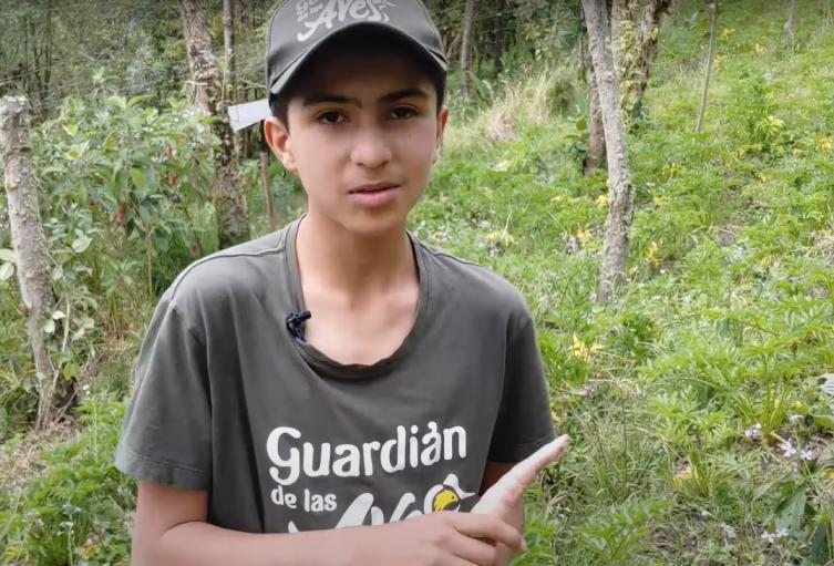 Niño campesino emprendedor