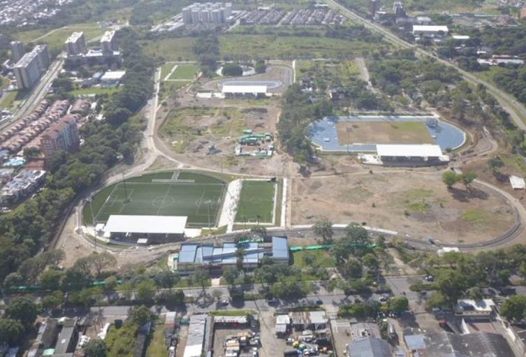 Avance las obras del Parque deportivo de Ibagué