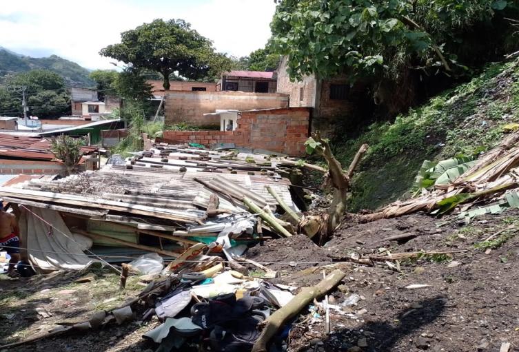 Barrios afectados por las lluvias en Ibagué