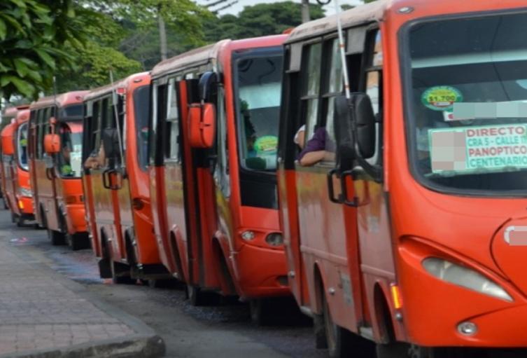 Rutas de transporte urbano en Ibagué