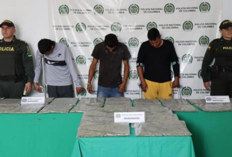 Capturados con marihuana 