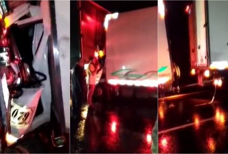 Conductor quedó atrapado tras accidentarse en la variante de Flandes
