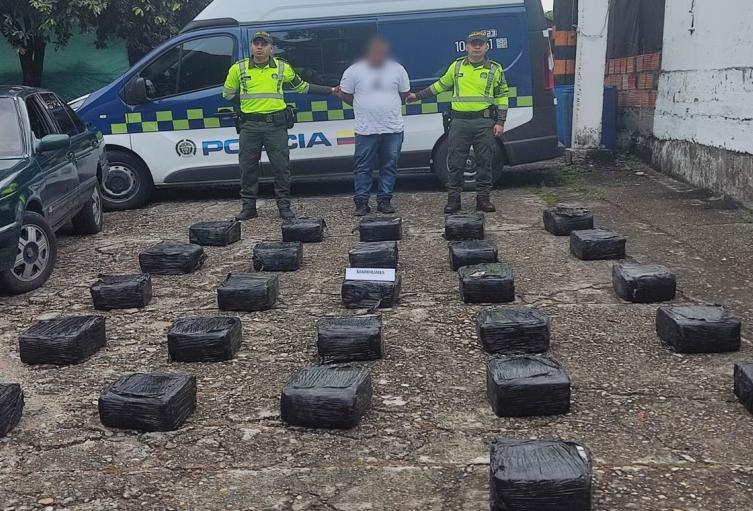 Tras ‘Mega – operativo’ se incautaron 130 kilogramos de marihuana tipo creepy en la vía a Saldaña