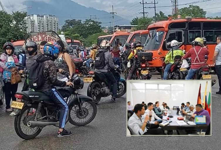 Marchas del gremio transportador en Ibagué