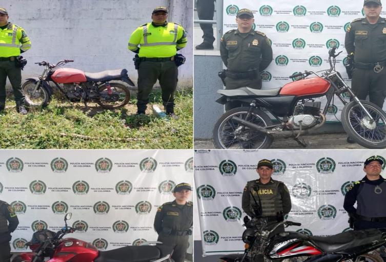 Detol recuperó motos hurtadas en Rovira, Melgar, Villahermosa y Lérida 