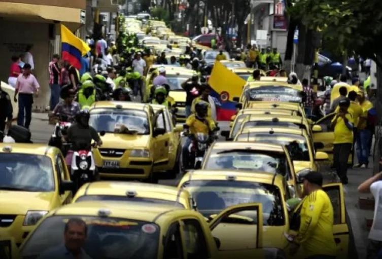 Paro nacional taxista del 24 de octubre