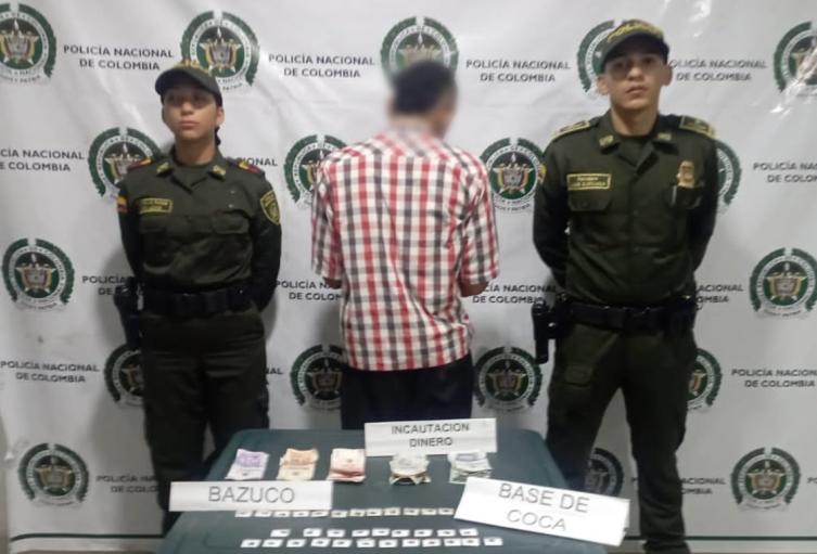 Cayó reconocido microtraficante que comercializaba con cocaína en Mariquita