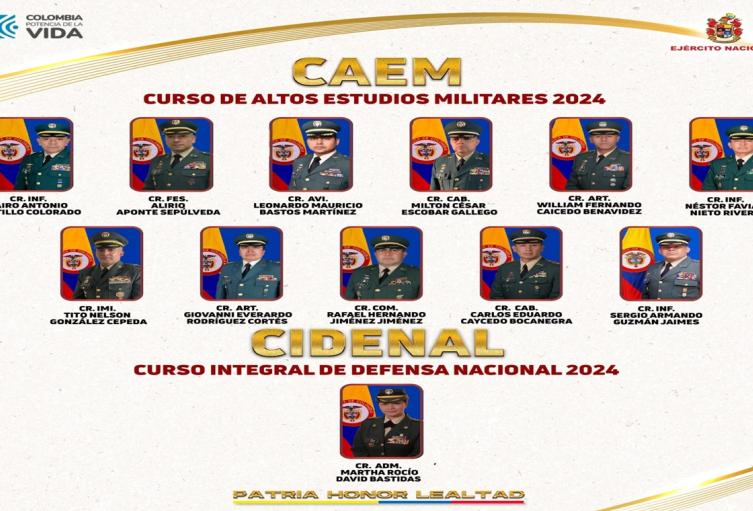 Dos tolimenses fueron llamados para curso de ascenso a General del Ejército