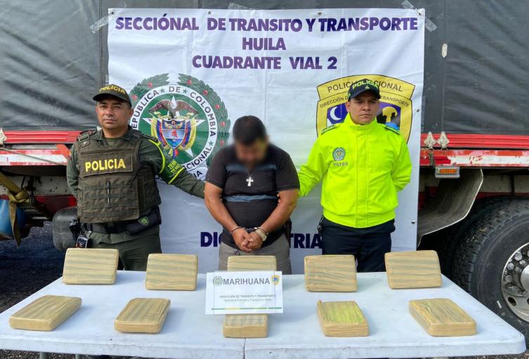 Marihuana que iba para el continente Europeo fue incautada en el norte del Huila.